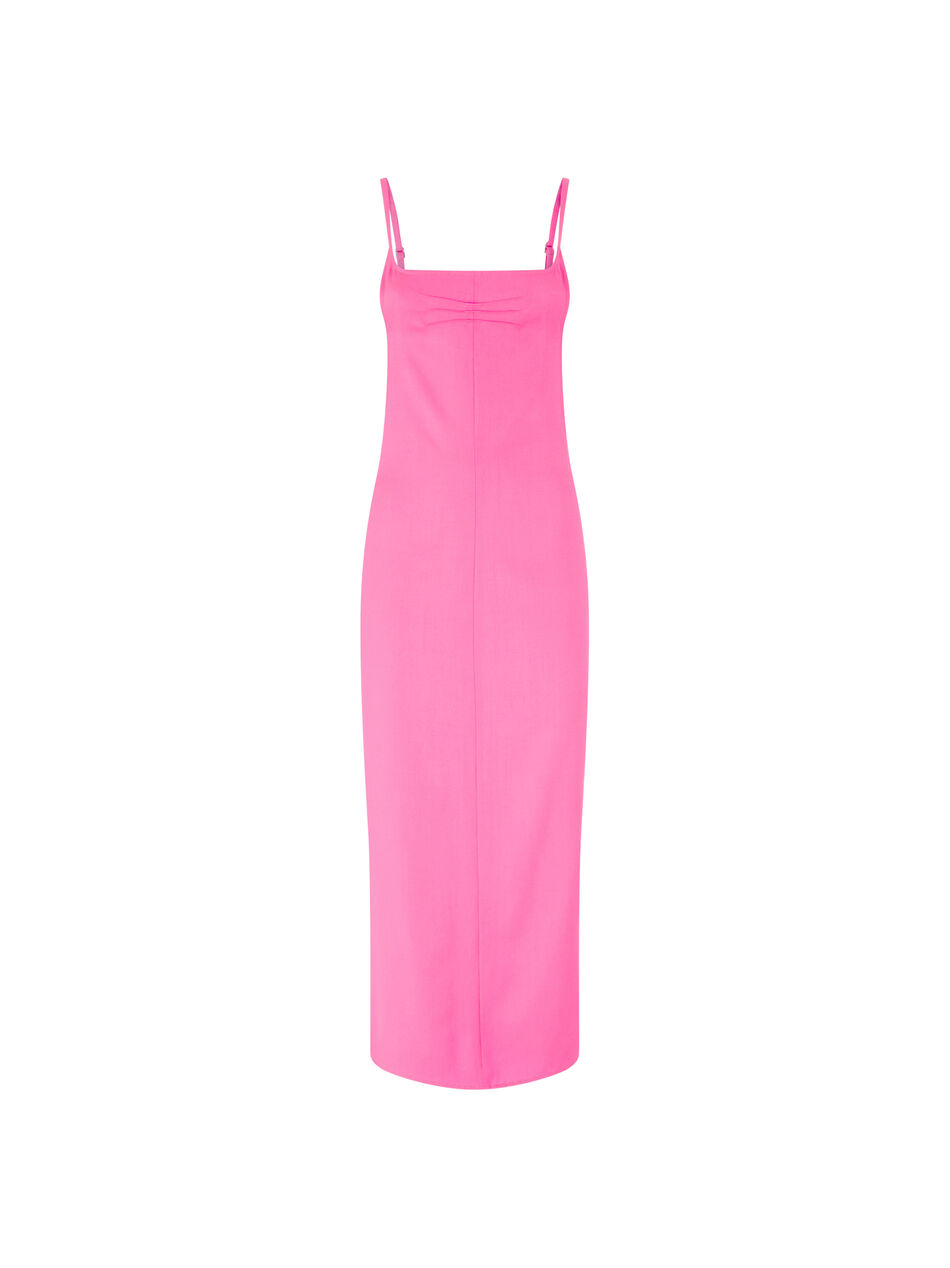 THE ATTICO Pink midi dress Neon pink 260WCW00279WWW068AA367