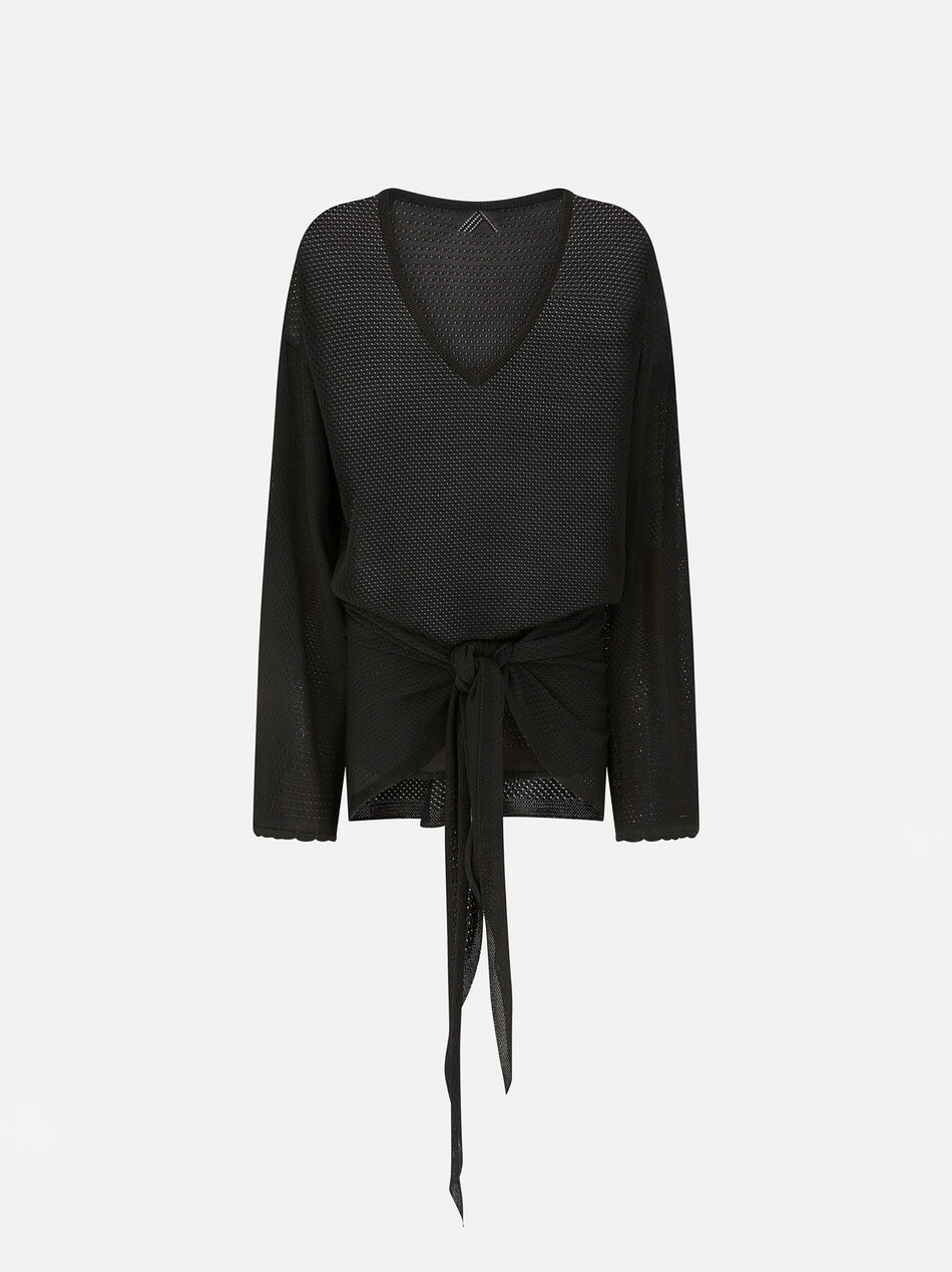 THE ATTICO Black mini dress Black 250WCA00418VVV092AA100