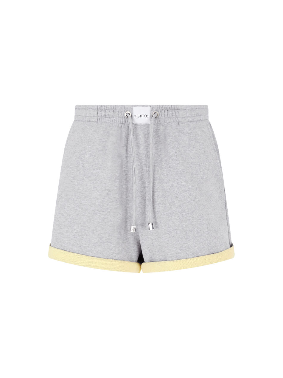 THE ATTICO Grey and honey short pant Grey/honey 260WCQ00013JJF007AA841