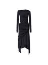 THE ATTICO Black midi dress BLACK 246WCM151A014100