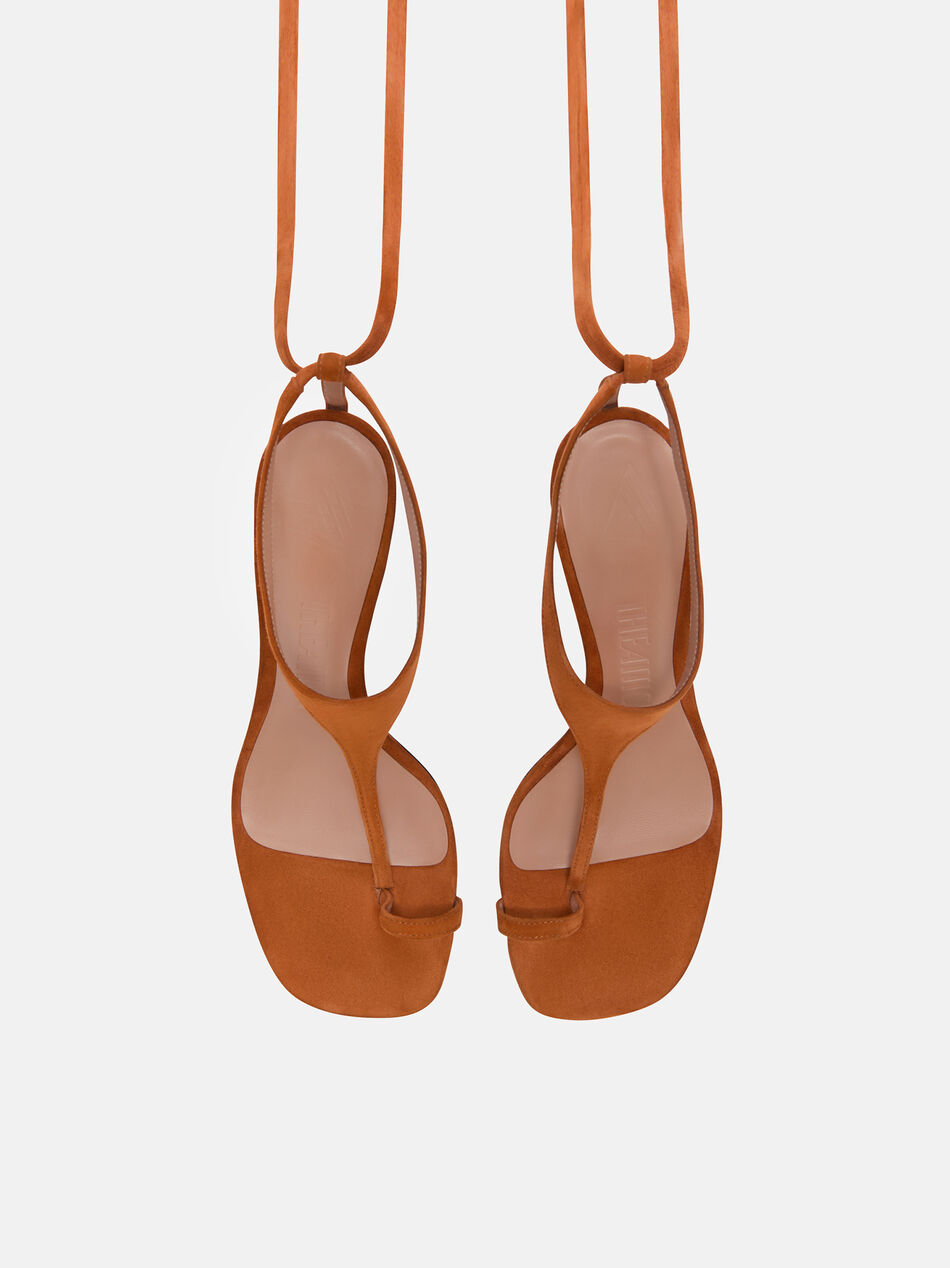 THE ATTICO ''Nova'' thong sandal cigar CIGAR 250WSH00865LBT007AA209