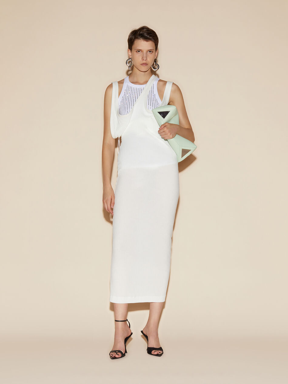 THE ATTICO White midi dress WHITE 246WCM125J043001