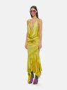 THE ATTICO ''Melrose'' pale yellow midi dress