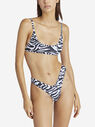 THE ATTICO Zebra printed bikini