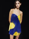 THE ATTICO ''Iris'' blue and yellow mini dress Blue/Yellow 226WCA136H123358