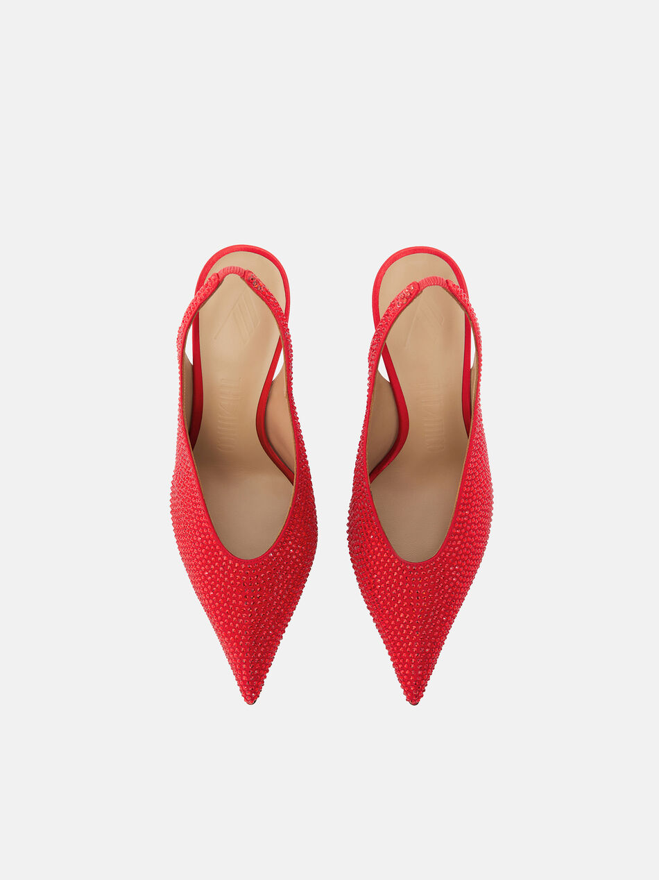 THE ATTICO ''Viper'' slingback red RED 251WSH00875EEE106TA010