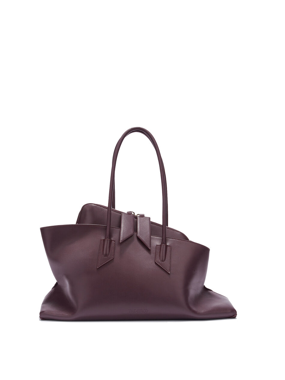 THE ATTICO ''La Passeggiata Medium" plum top handle Plum 250WAH00054LBT019AA851
