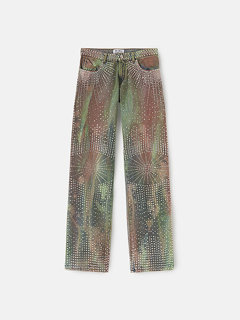 THE ATTICO "Panya" camouflage long pants CAMOUFLAGE 238WCP119D065T509