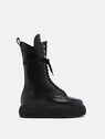 THE ATTICO ''Selene'' black flatform boots