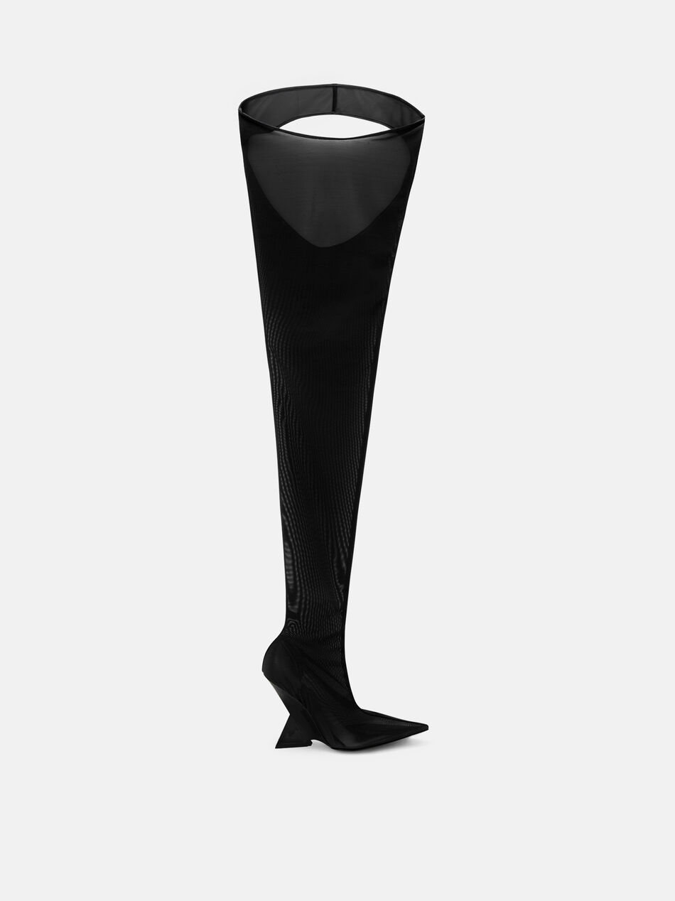 THE ATTICO ''Cheopissima'' black thigh high boot Black 251WSH00802PAA081PH100