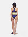 THE ATTICO Blue, black and light yellow one piece Blue/black/light yellow 243WBB04PA23645