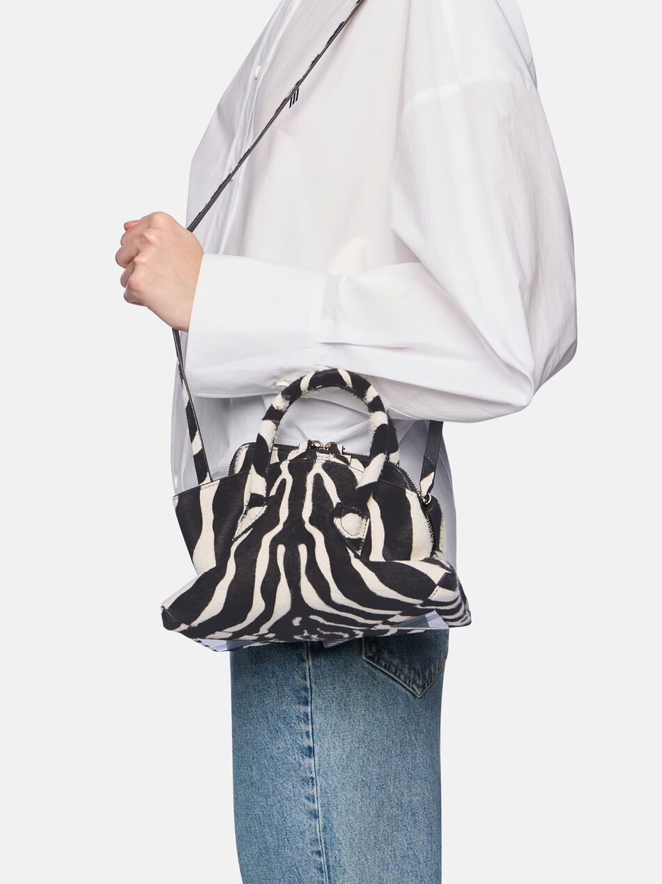 THE ATTICO ''La Passeggiata Mini'' white and black top handle WHITE/BLACK 260WAH00063LBT156PR020