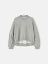 THE ATTICO Melange grey sweatshirt light grey melange 236WCF11JF03183