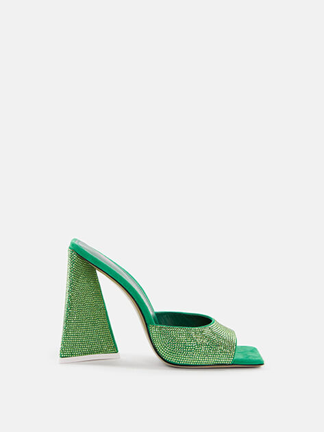 THE ATTICO ''Devon'' emerald mule EMERALD 226WS000TL08028