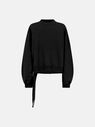 THE ATTICO ''Pet'' black sweatshirt  231WCF06JF01B100