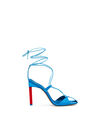 THE ATTICO ''Adele'' turquoise and red lace-up sandal  232WS411V015469