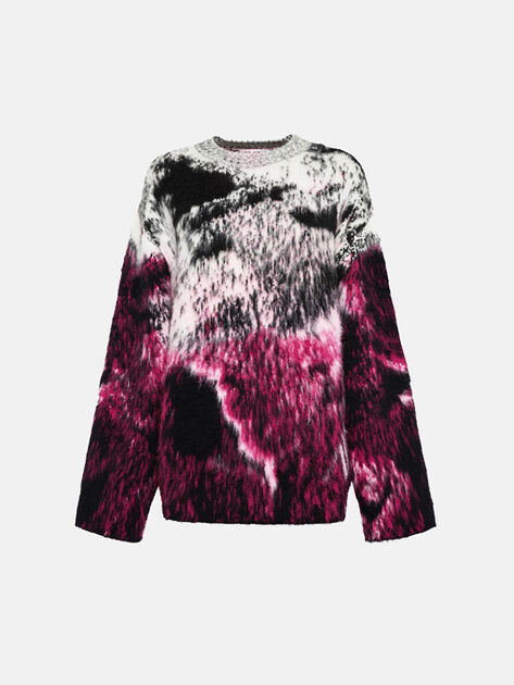 Fuchsia and Black Chic Sweater main image 0