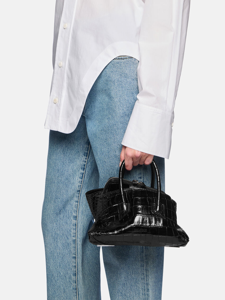 THE ATTICO ''La Passeggiata Mini'' black top handle Black 260WAH00063LBT155PR100