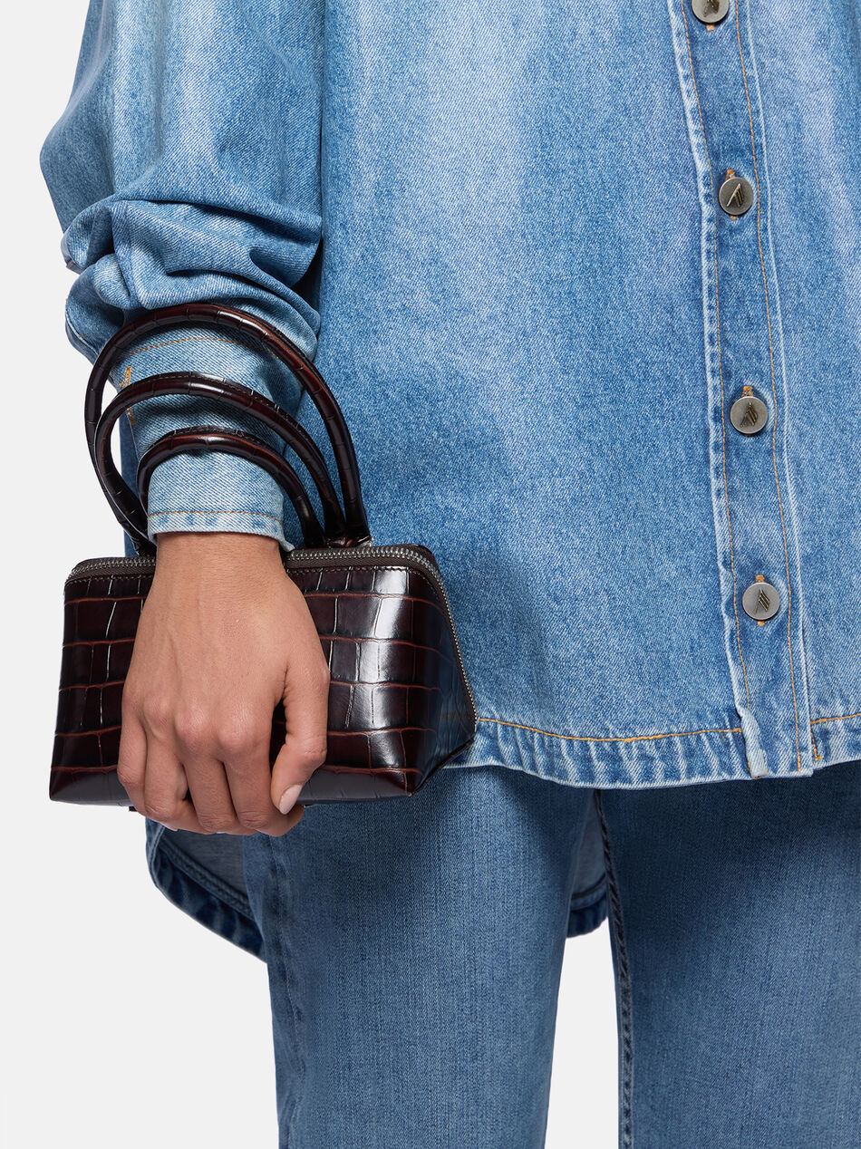 THE ATTICO ''Friday'' coffee mini bag COFFEE 260WAH00060LBT021PR207