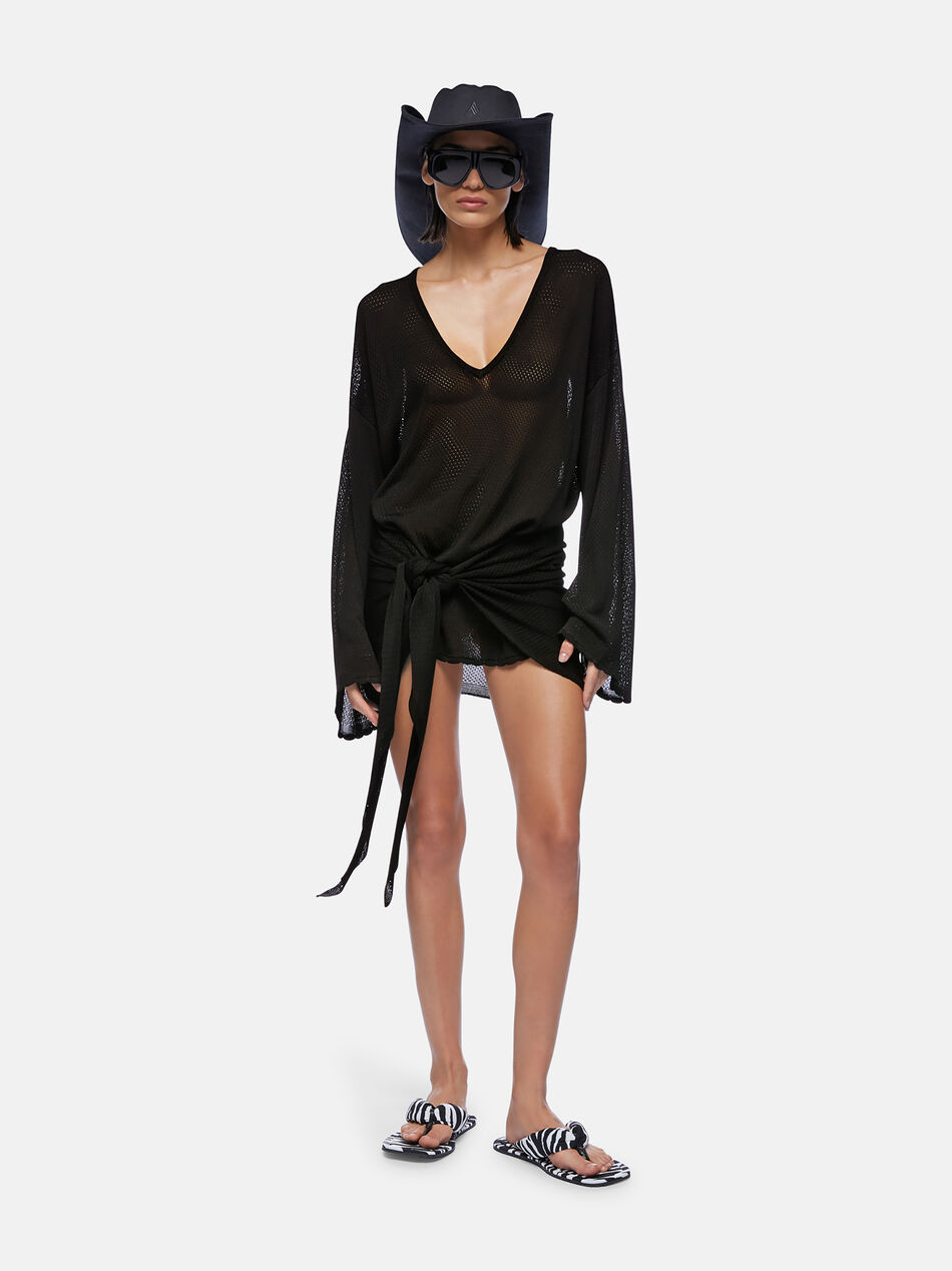 THE ATTICO Black mini dress Black 250WCA00418VVV092AA100