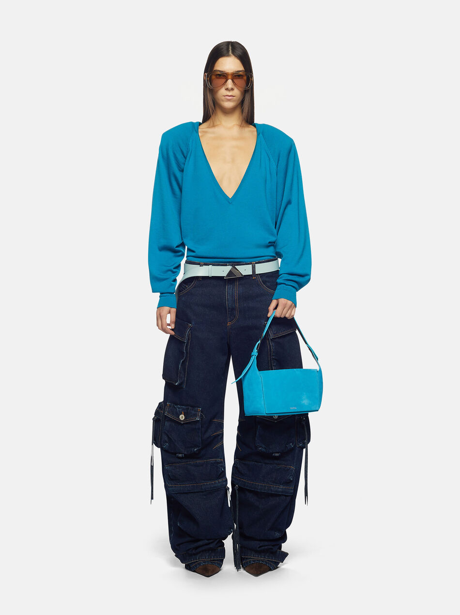 THE ATTICO ''Fern'' dark blue long pants dark blue 237WCP84D062240