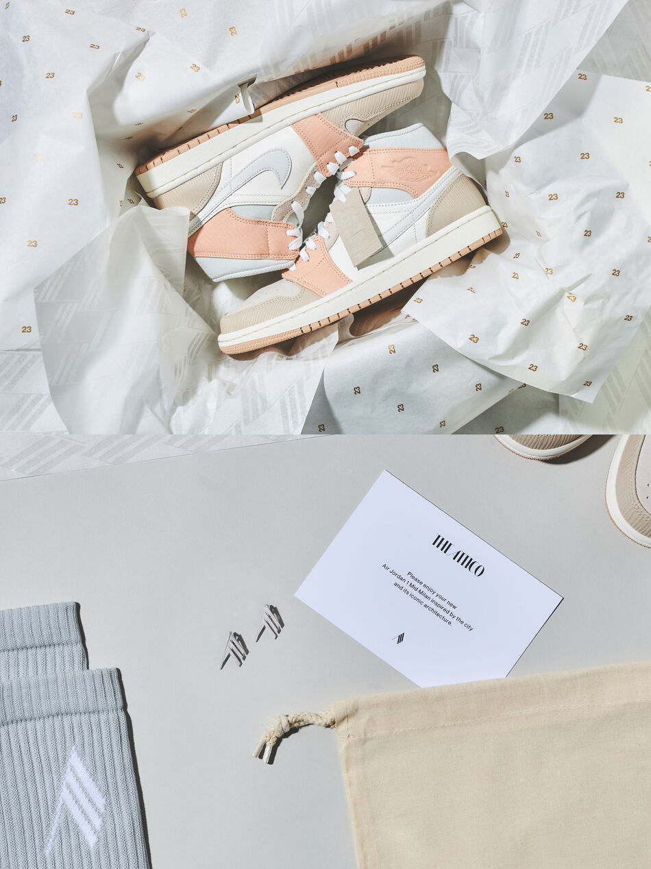 The Attico Air Jordan 1 Mid Milan MULTICOLOR 202WSX01NK01021