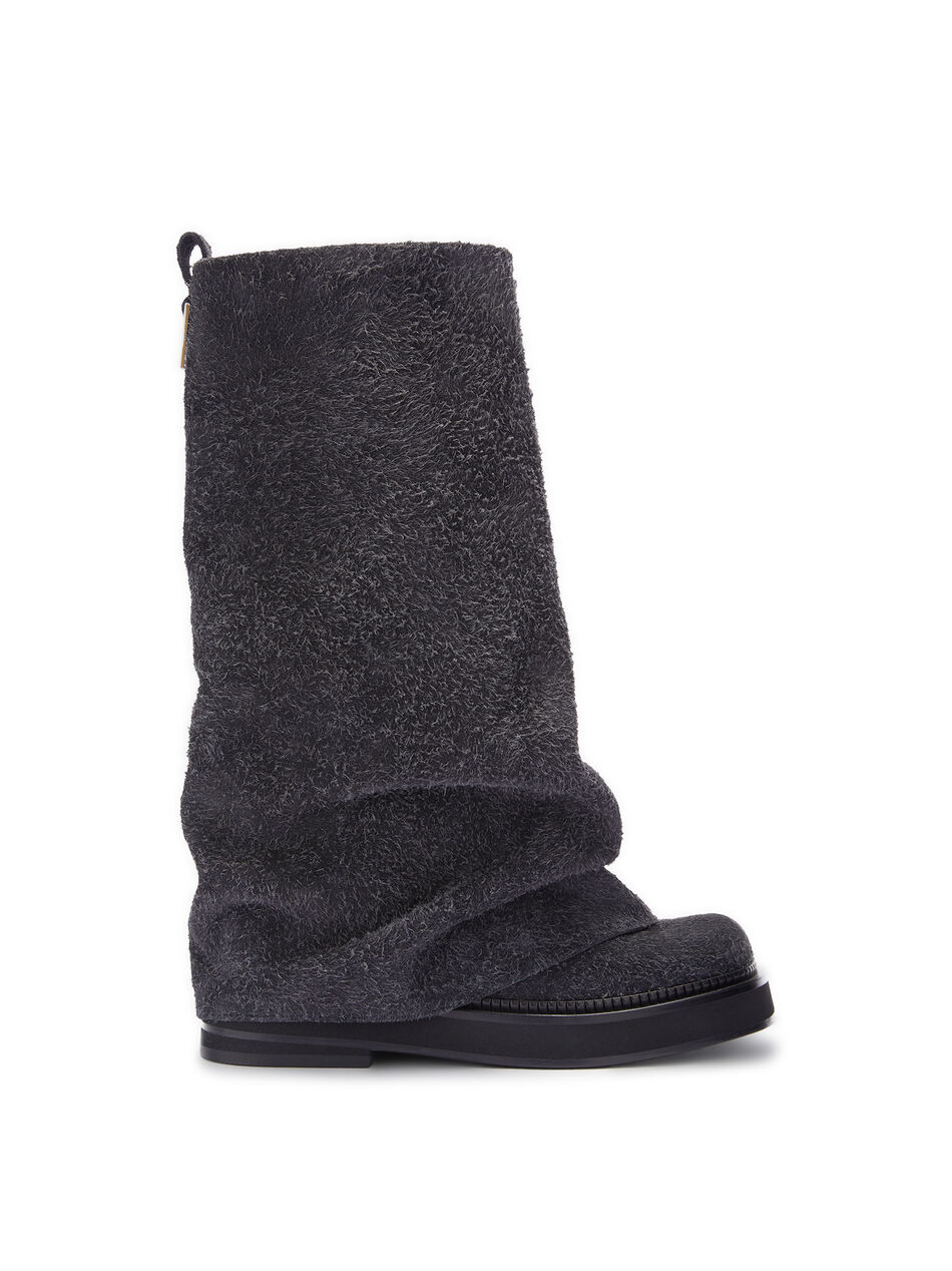 THE ATTICO "Robin'' black melange combat boot Black melange 250WSH00798LBT114AA838