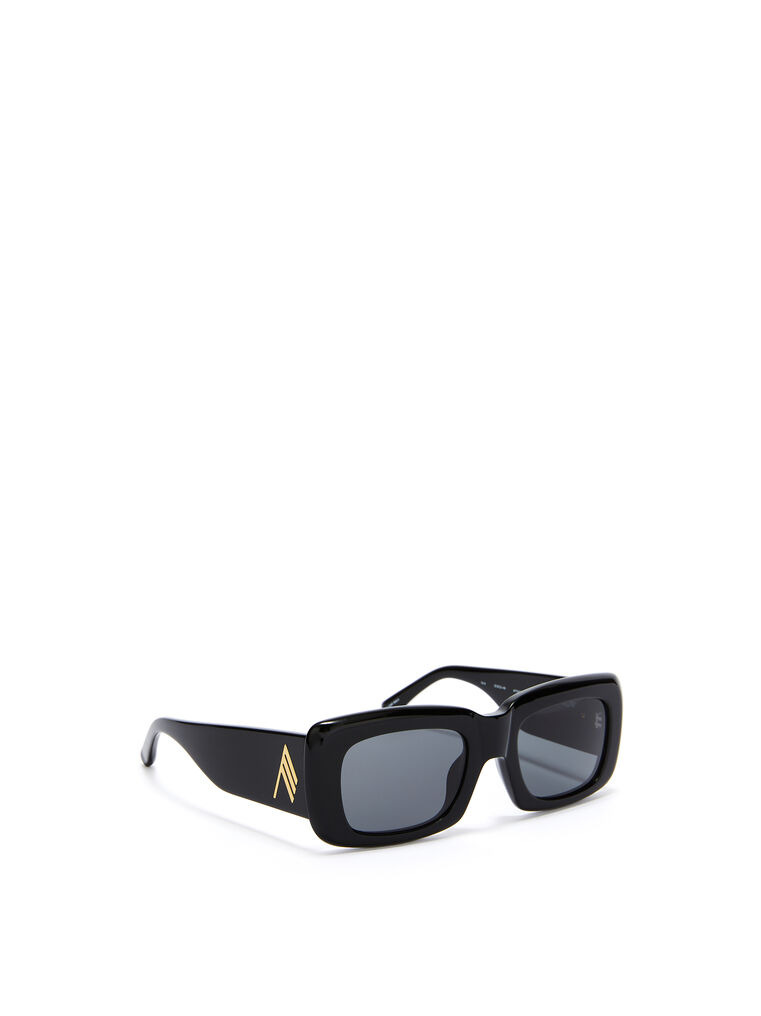 Shop Attico 'marfa' Sunglasses In Black