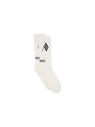 THE ATTICO Short lenght socks WHITE/BLACK 236WAK01C030020