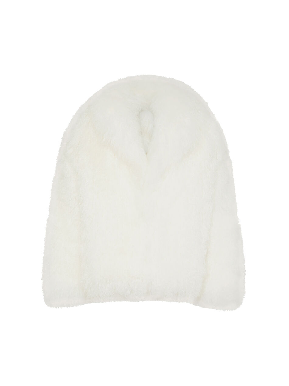 THE ATTICO White short coat WHITE 248WCB44FUR2001