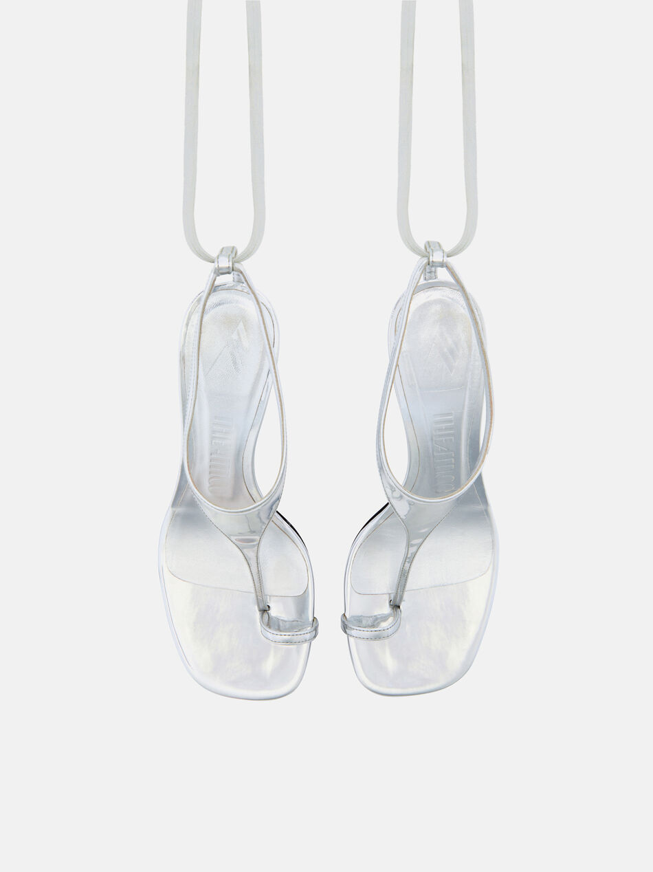THE ATTICO ''Nova'' thong sandal silver SILVER 250WSH00865EEE105AA002