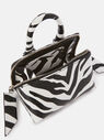 THE ATTICO 'Friday' black and white mini handbag WHITE/BLACK 231WAH02EL020020