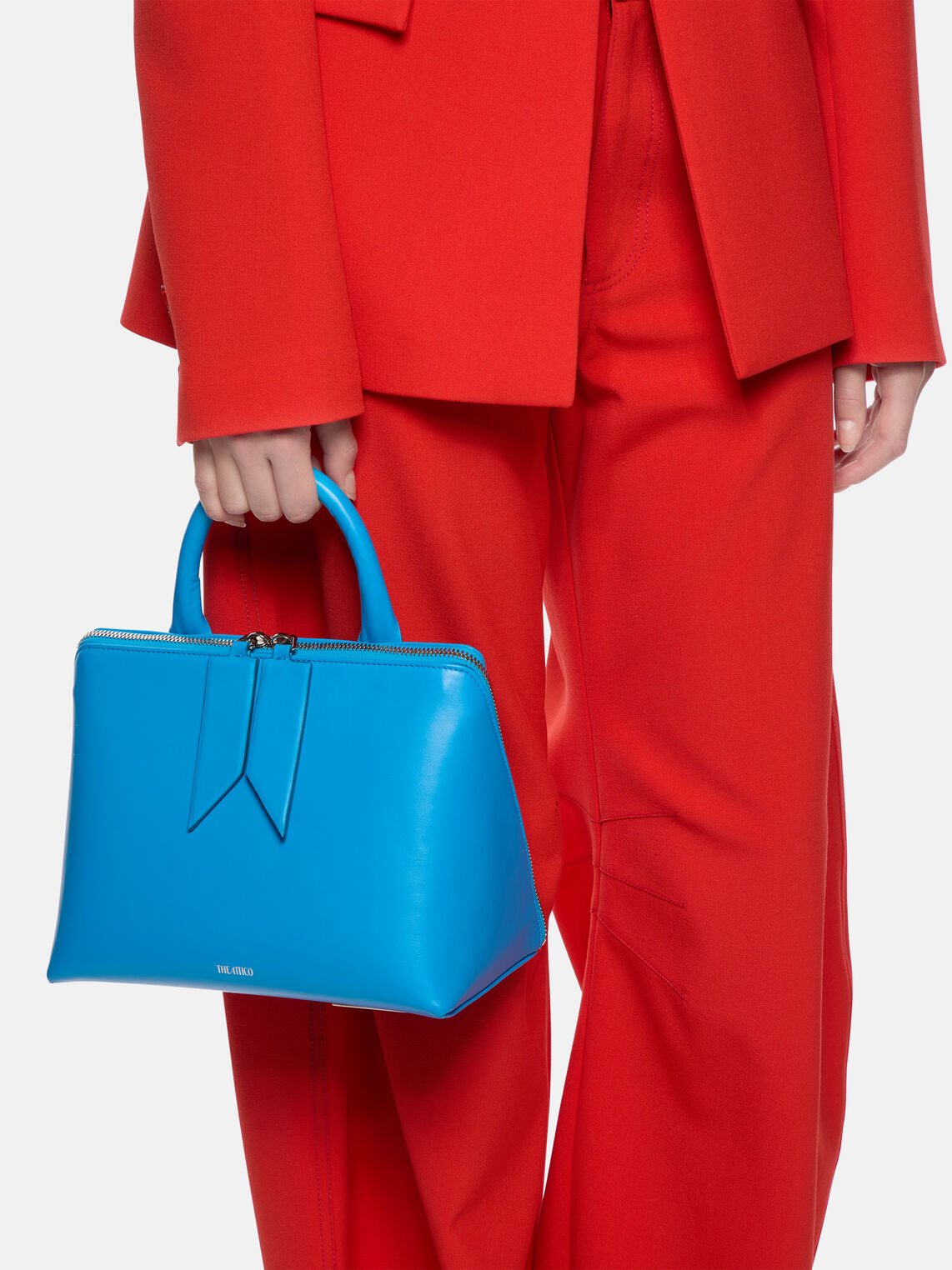 THE ATTICO ''Monday'' turquoise large daytime bag 2