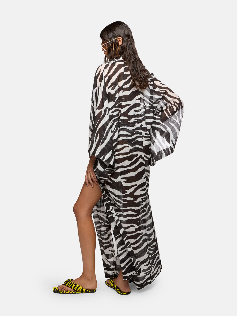 THE ATTICO White and black kaftan WHITE/BLACK 260WBK00002CCC134PR020