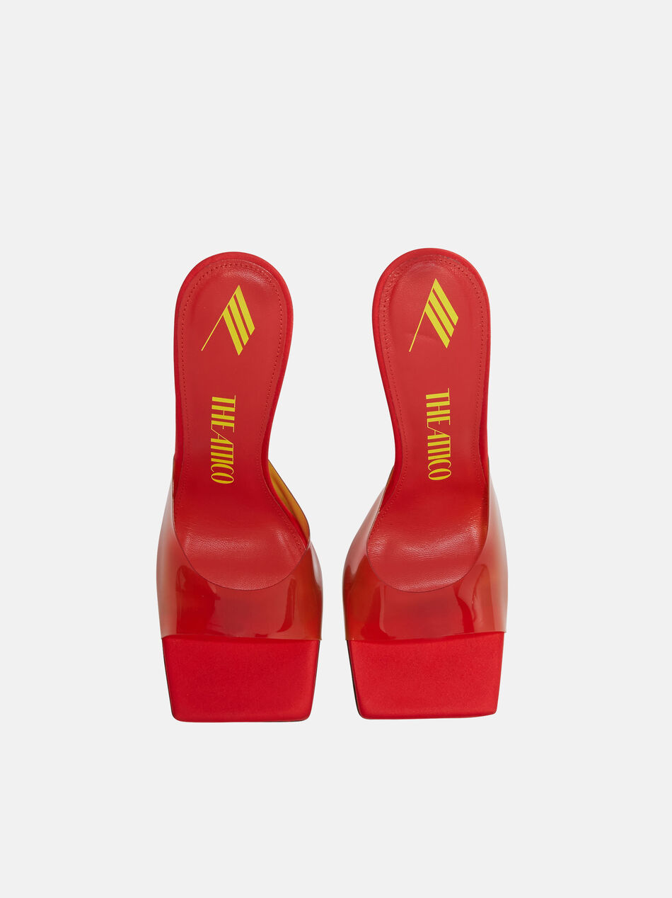 THE ATTICO "Cheope" degradè red mule DEGRADE RED 238WS758PA46554