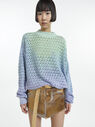 THE ATTICO Violet and green sweater