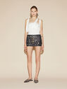 THE ATTICO Black mini skirt BLACK 246WCS219L096T100