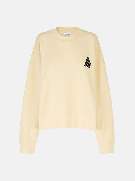 THE ATTICO The Attico Sant Ambroeus ivory sweatshirt Ivory SPFWCF12JF04507