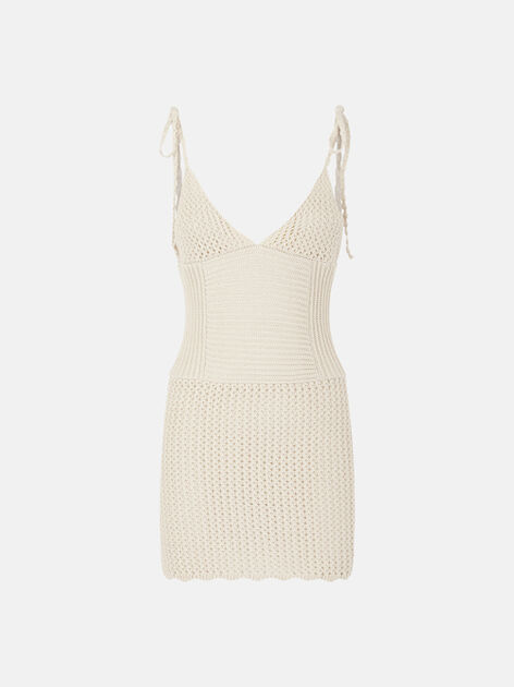 THE ATTICO Off white dress OFF WHITE 250WCA00417CCC105AA556