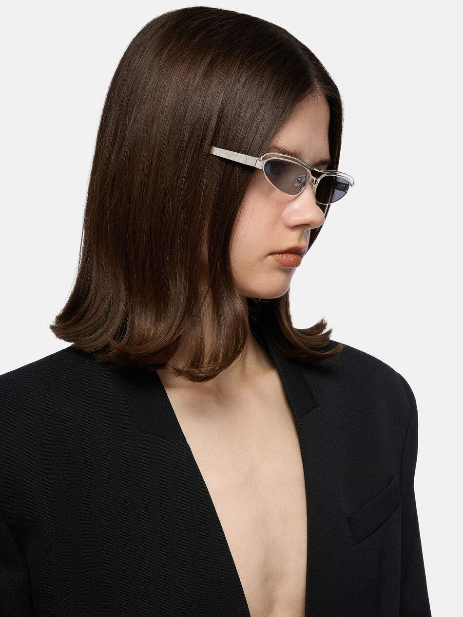 THE ATTICO Black and silver sunglasses BLACK/SILVER 251WAS00034MET008AA890