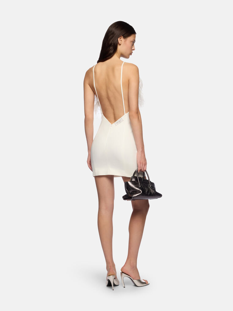 Attico The Dresses Gend - White Mini Dress White Main Material: 89% Polyester 11% Elastane, Lining: In White