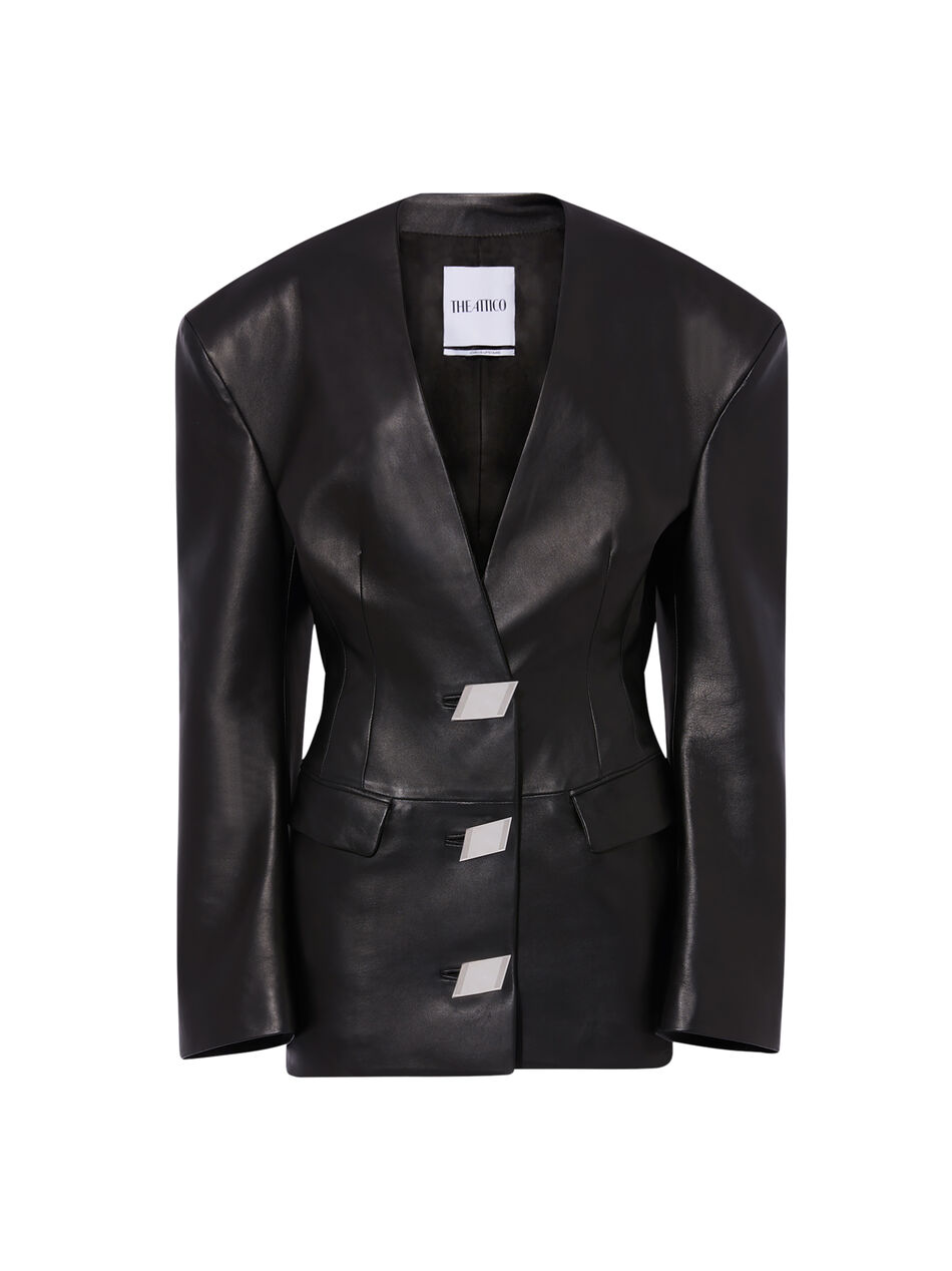 THE ATTICO Black mini dress BLACK 246WCA300L054100