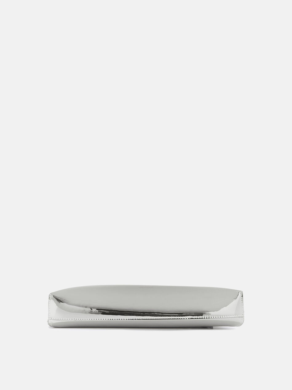 THE ATTICO ''Sunrise'' silver shoulder bag SILVER 241WAH42PU01002