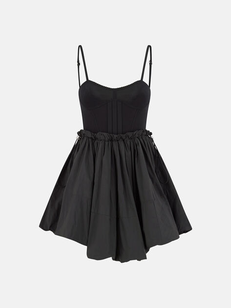 THE ATTICO Black mini dress Black 260WCA00460PLL011AA100