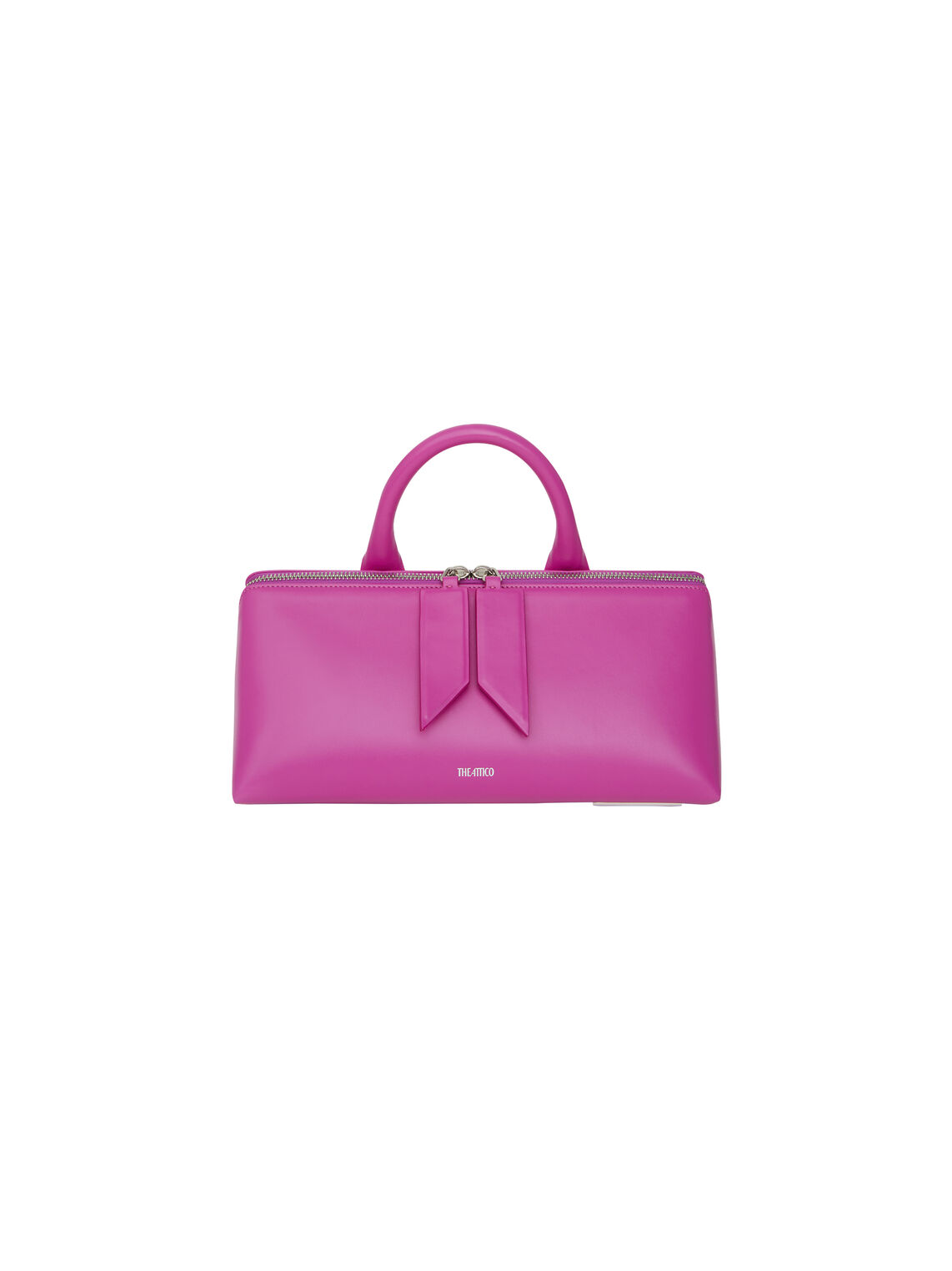 THE ATTICO ''Sunday'' hot pink elongated everyday bag 7