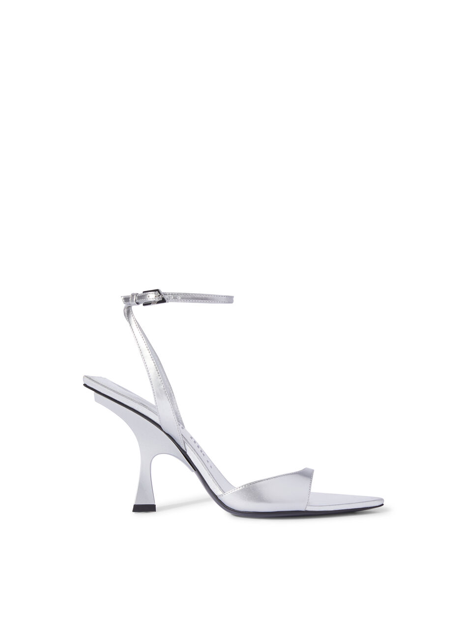 THE ATTICO ''GG'' sandal mismatched silver SILVER 246WS800E056002