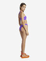THE ATTICO Matte purple bikini top  215WBB22PA15035