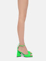 THE ATTICO ''Piper'' neon emerald  sandal