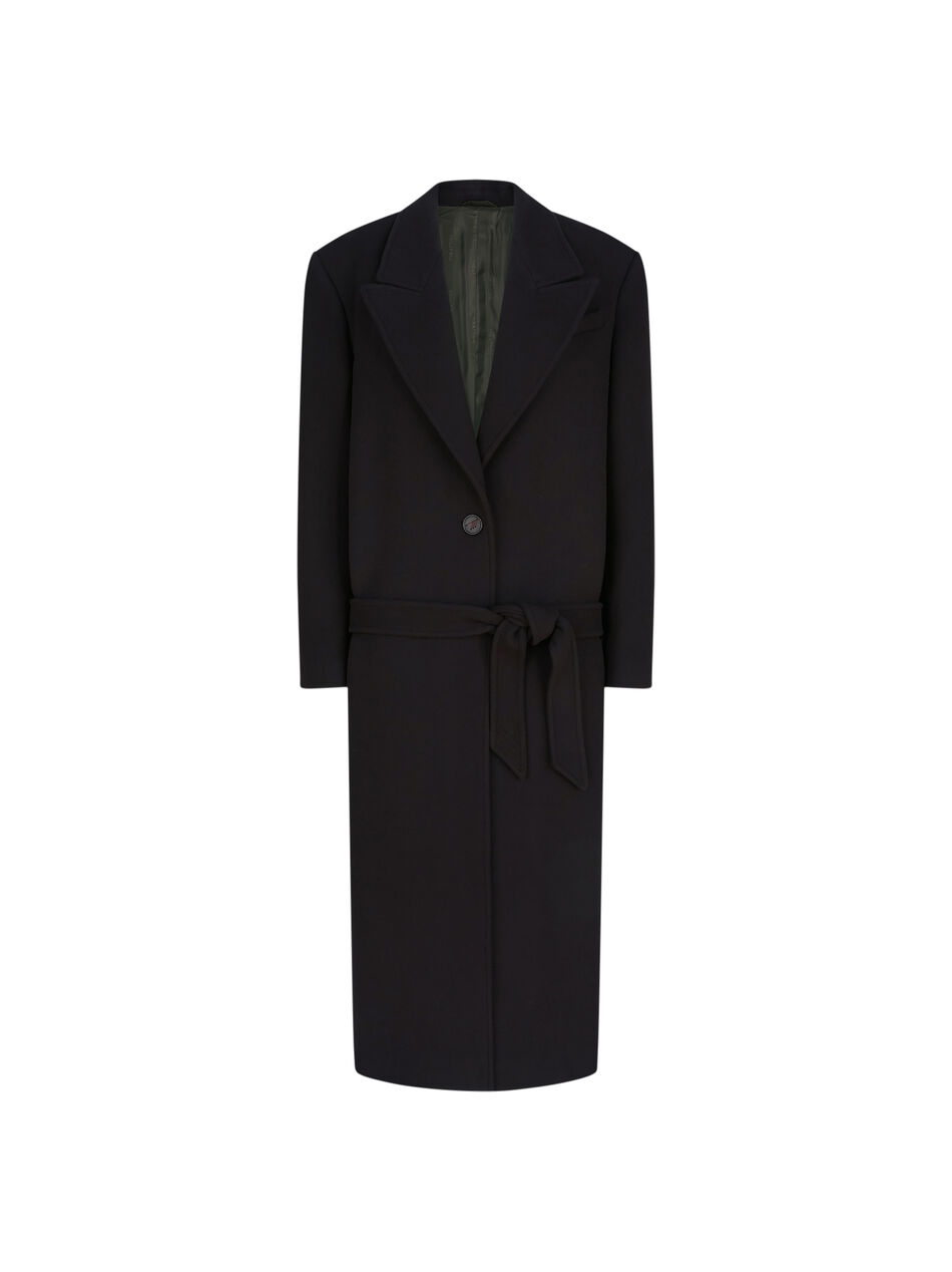 THE ATTICO Black long coat Black 251WCC00084WWV058AA100