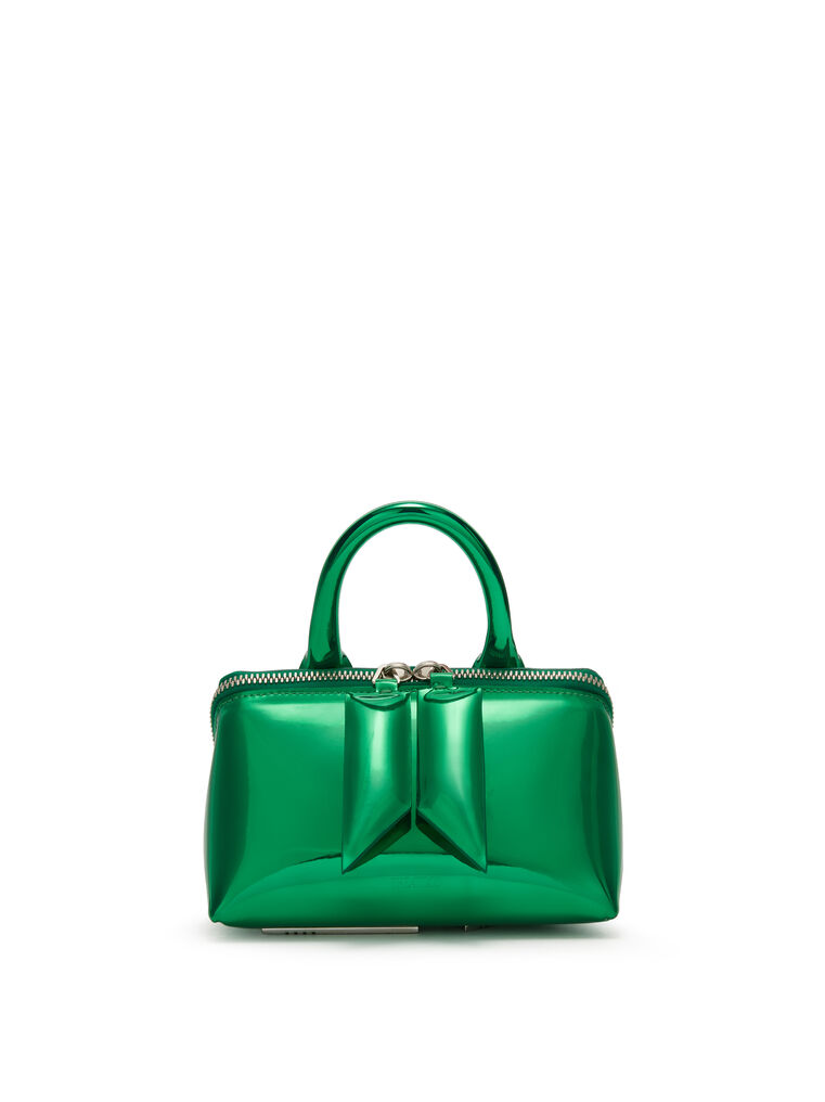 Shop Attico ''friday'' Emerald Mini Handbag